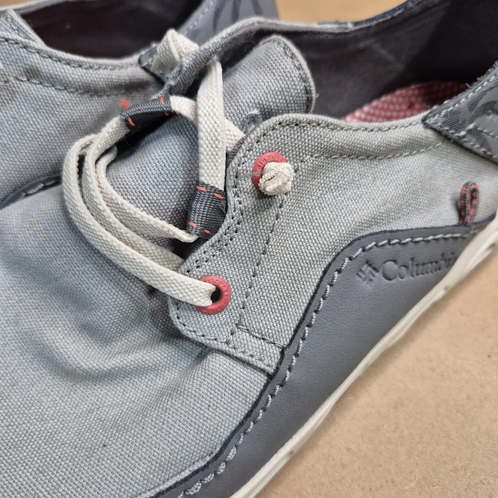 Columbia PFG Men's Gray Red and White Boat Shoes 3071